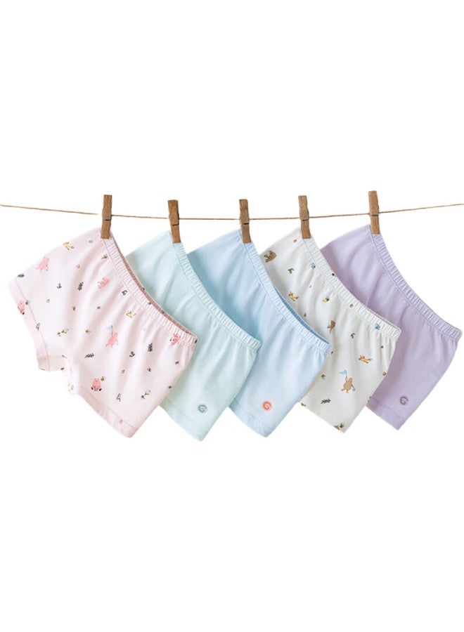ملابس داخلية جديدة للفتيات من القطن الخالص، شورتات داخلية من الفئة A، ملابس داخلية مضادة للبكتيريا للأطفال 7A، صيفية رقيقة جداً، بدون ضغط