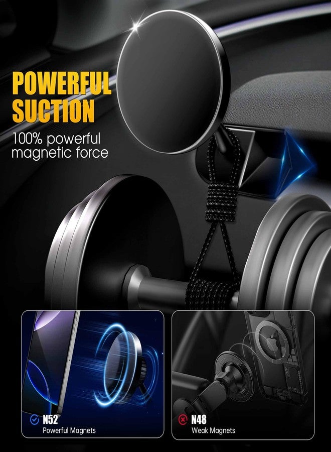 Orzero Magnetic Phone Holder Compatible for Model Y Juniper 2026/Model Y 2025/Model 3 2023, Car Vent Mount with 360 Rotation for Google Pixel 10 and iPhone 16/15/14/13/12 Series Easy Installation - Image 5