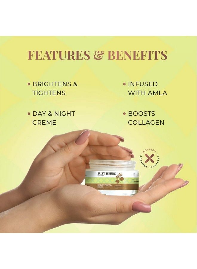 Just Herbs جل كريمي مرطب فائق الترطيب بفيتامين سي نهاري وليلي مع الأملا وجذر عرق السوس يحمي من الأشعة فوق البنفسجية ويقلل من البقع الداكنة 50 جم - Image 4