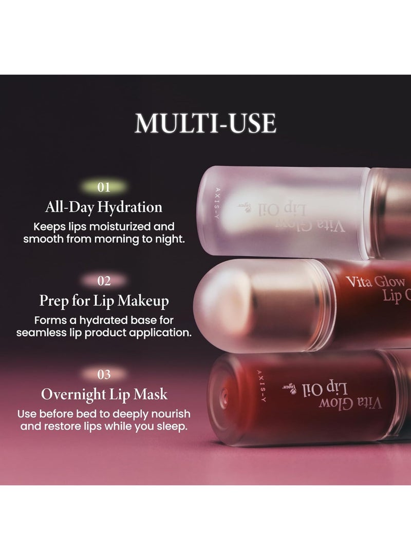 AXIS-Y Vita Glow Lip Oil - Cozy Fig (4.5g) Intense Hydration & Nourishment - Image 4