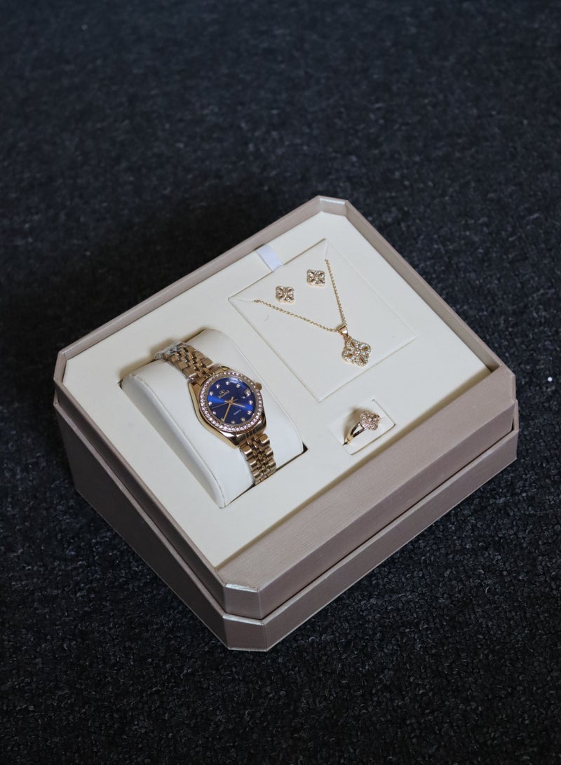 REAL STAR amazing set watch and jewelry with beautiful box for women - Image 1