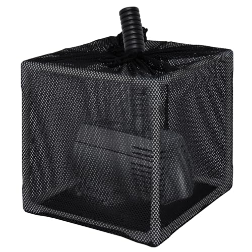 FEOXSHAL Pond Filter Box AntiClogging Pond Filters for Outdoor Ponds Nylon Media Mesh Water Pump Cover Barrier Bag with Drawstring Pond Pump Filter Bag 10 Inch - Image 1