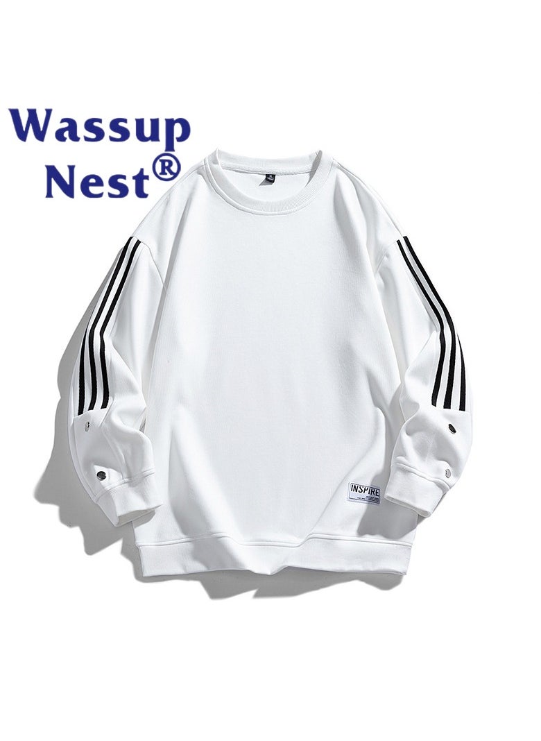 WASSUP NEST - New WASSUP NEST Loose Casual Round Neck Hoodie - Image 1