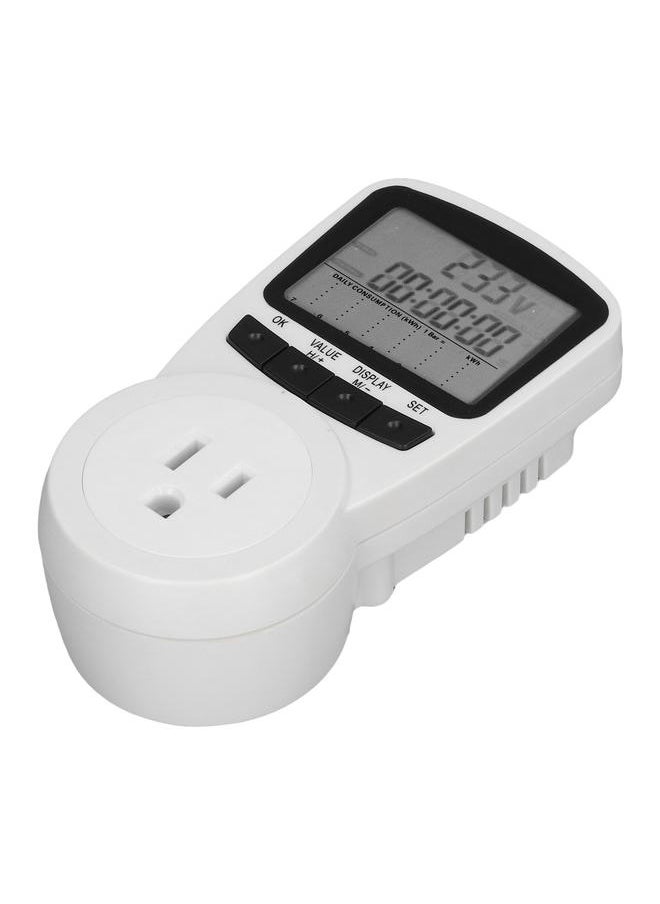 Power Metering Socket Intelligent Power Voltage Tester Socket Electricity Usage Monitor