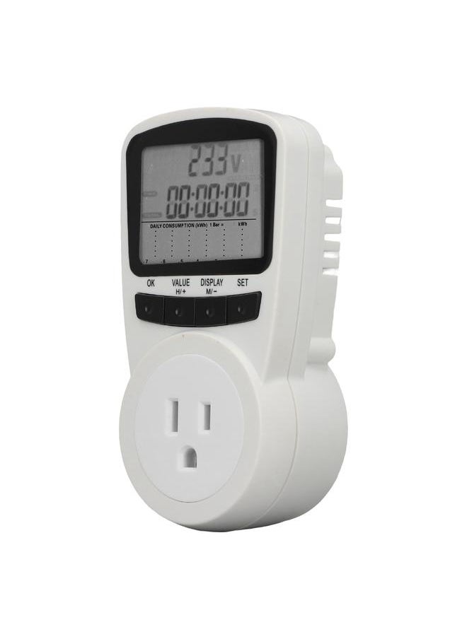 Thoraya Power Metering Socket Intelligent Power Voltage Tester Socket Electricity Usage Monitor  - Image 2