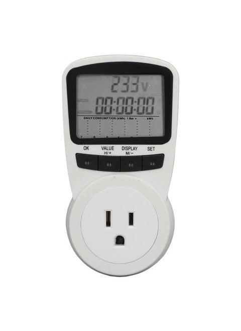 Power Metering Socket Intelligent Power Voltage Tester Socket Electricity Usage Monitor