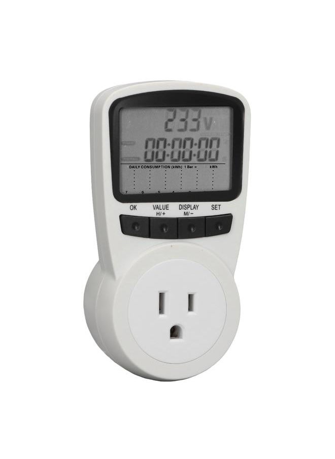 Thoraya Power Metering Socket Intelligent Power Voltage Tester Socket Electricity Usage Monitor  - Image 3