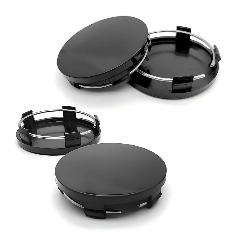 Qurbuns 4 PCS Wheel Center Caps Snapin Plastic Wheel Center Hub Cap Cover OD 236 60mm ID 22 56mm Car Rim Hub Caps Universal for Most Cars Black - Image 3