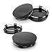 Qurbuns 4 PCS Wheel Center Caps Snapin Plastic Wheel Center Hub Cap Cover OD 236 60mm ID 22 56mm Car Rim Hub Caps Universal for Most Cars Black - Image 2