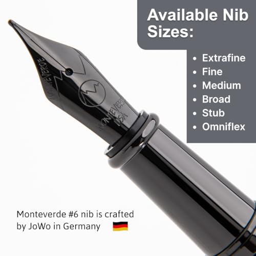 Monteverde Impressa FP Black w/Rose Gold Trim - EF - Image 3