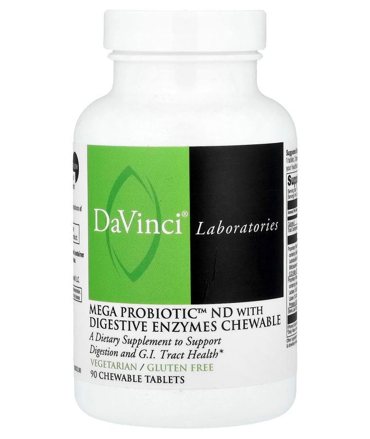 DaVinci Laboratories Mega Probiotic™ ND with Digestive Enzymes Chewable 90 Chewable Tablets