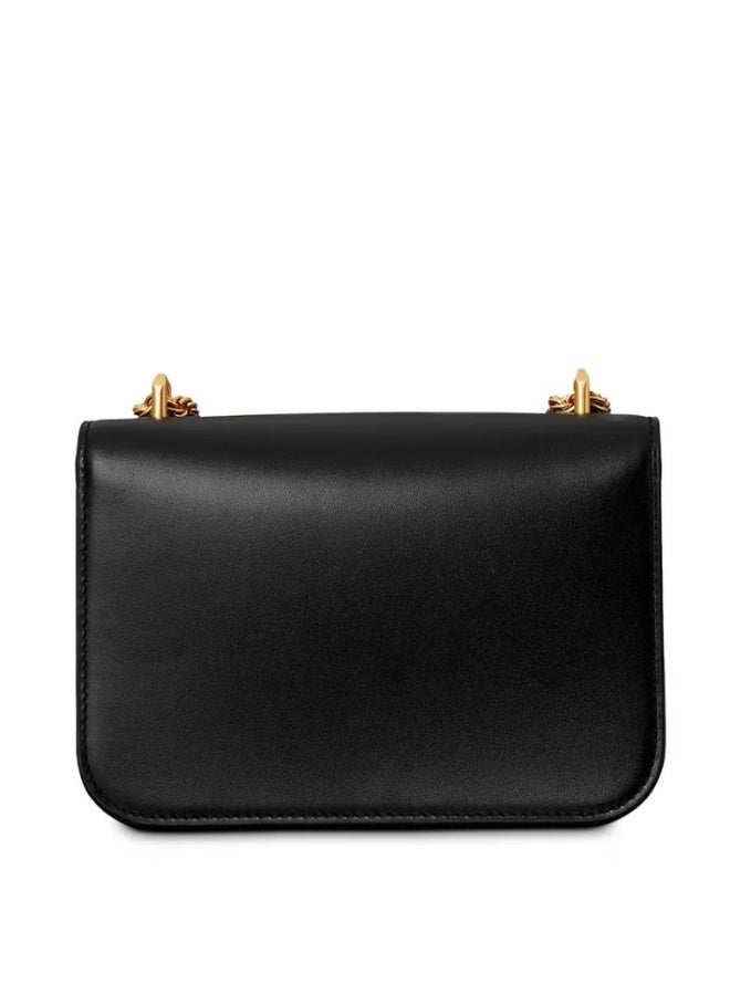 Burch Tory Burch Eleanor Magnetic Closure Crossbody Bag, Leather Chain Strap Shoulder Bag for Women, Designer Handbag - Image 3