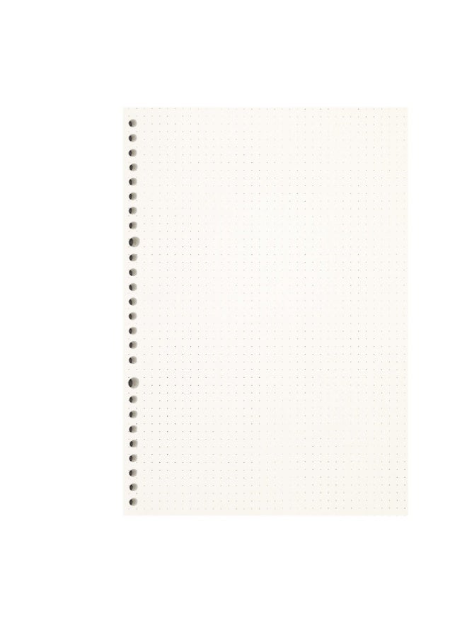Zelten 2 Pack B5 120 Sheets/240 Pages Dotted Loose Leaf Punched Paper Refills Paper for 26 Hole Binder Personal Organizer Diary Notebook Refillable Planner - Image 2