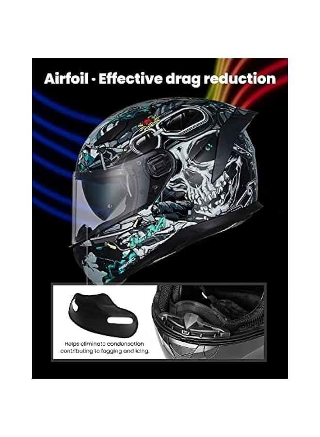 Arabest MIPS Motorcycle Full Face Helmet Pinlock Insert Anti Fog Dual Visor Racing Casco de Moto Men Women DOT Model 129M  - Image 3