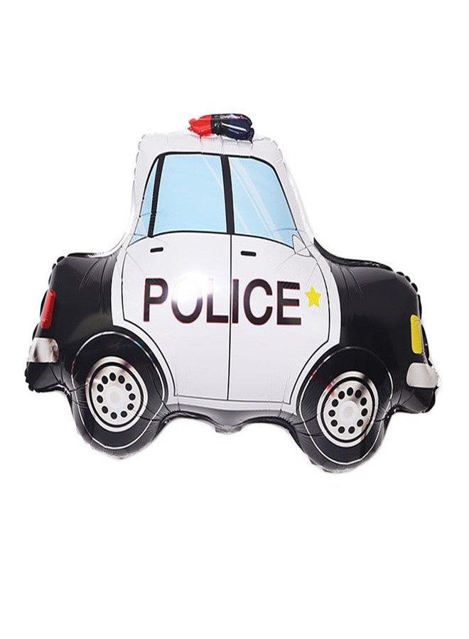 LYK 6PCS Black Police Car Foil Balloons Children Gifts Boys Birthday Balloon Police Retirement Party Supplies Birthday Decorations - Image 5