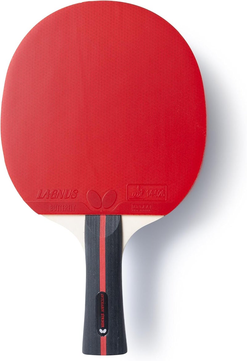 Butterfly Ovtcharov Striker Table Tennis Bat, Professional Table Tennis Bat for Ambitious Table Tennis Players, ITTF Approved for Competitions, Extremely Grippy/Sticky Pads for Maximum Spin - Image 2