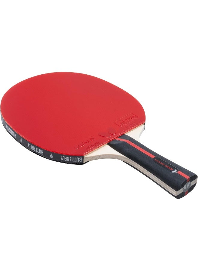 Butterfly Ovtcharov Striker Table Tennis Bat, Professional Table Tennis Bat for Ambitious Table Tennis Players, ITTF Approved for Competitions, Extremely Grippy/Sticky Pads for Maximum Spin - Image 4