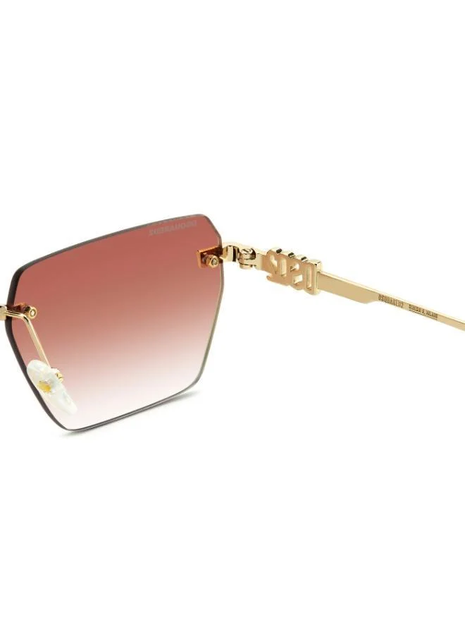 ديسكويرد2 إطارات نظارات هندسية مستطيلة