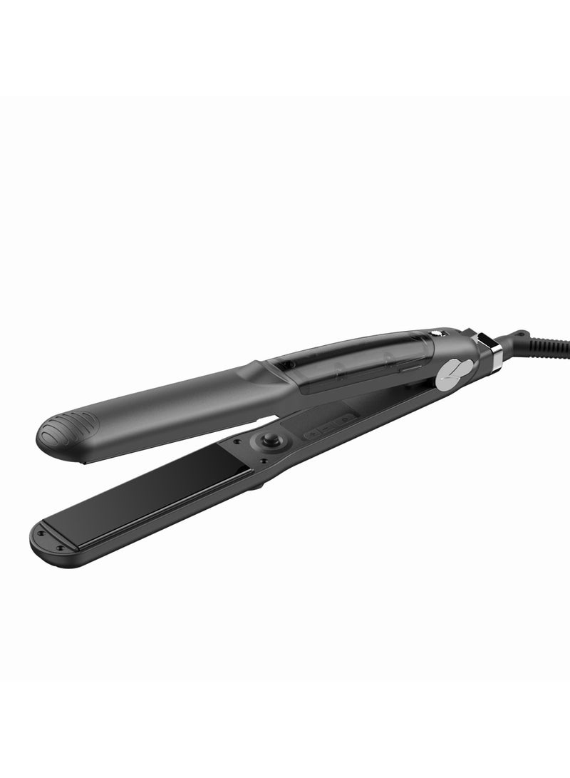 general Steam spray flat iron straightener, with wide titanium plate professional multi-functional ceramic spray steam straightener. - Image 1