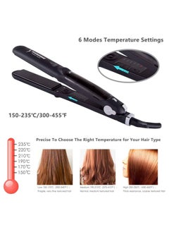 General Steam spray flat iron straightener, with wide titanium plate professional multi-functional ceramic spray steam straightener.  - Image 4