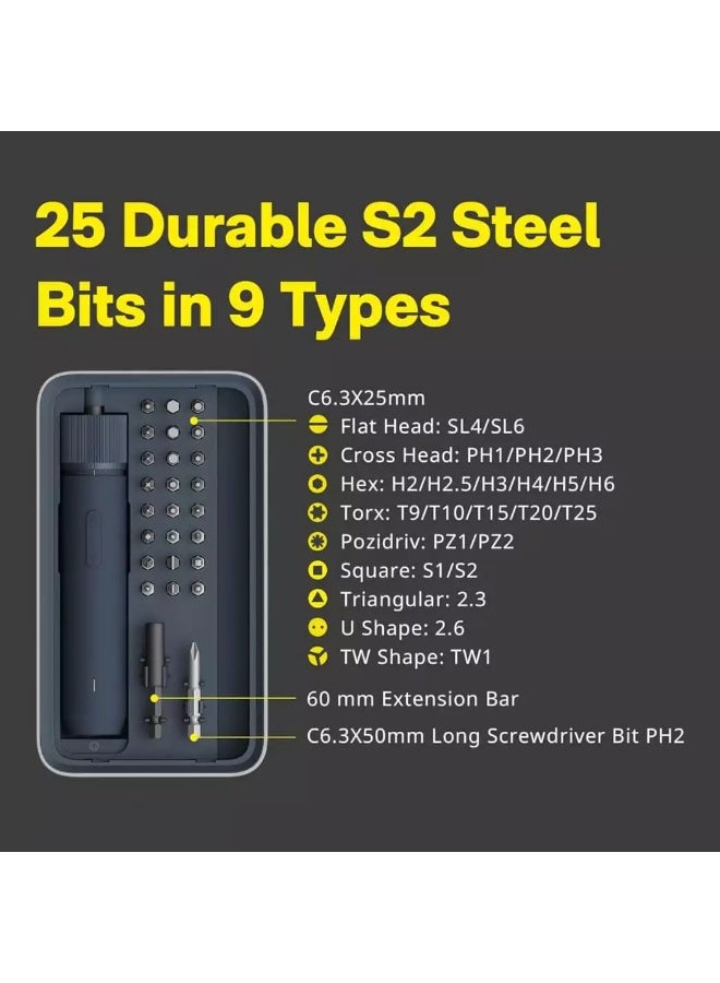 HOTO 3.6V Screwdriver Kit QWLSD001 – 25 in 1 - Image 2