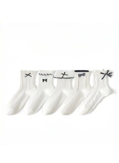Women Absorb Sweat and Deodorize Socks 5 Pairs High Quality Socks One Size Fits All