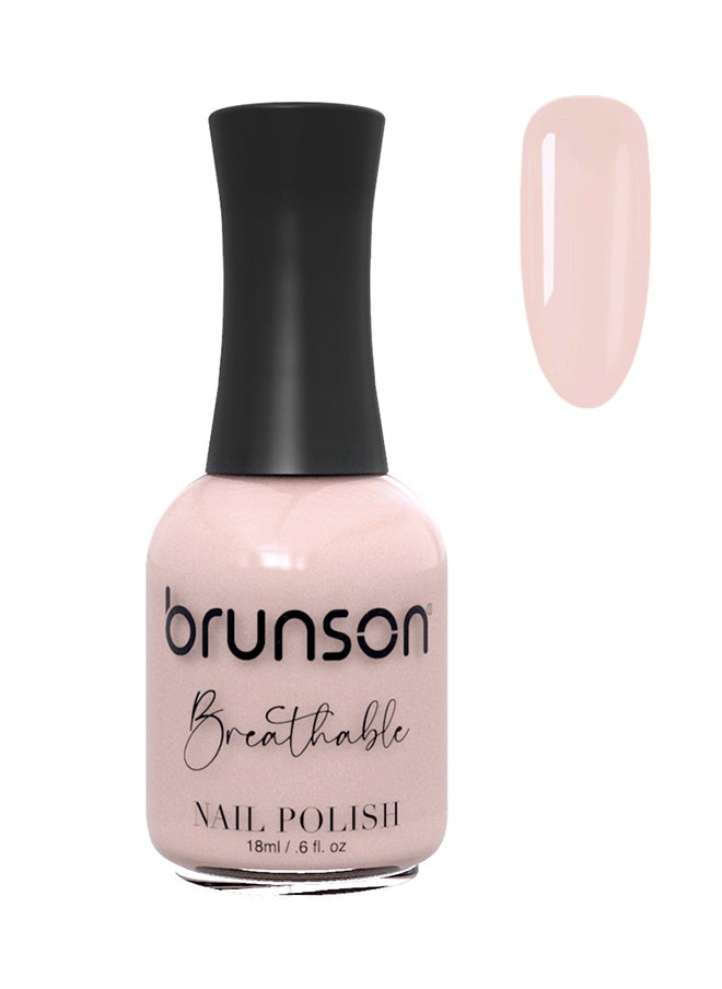 brunson Breathable Nail Polish Halal nail polish Wudu friendly Quick-Dry Vegan long lasting but easy peel off   18ml BH017 