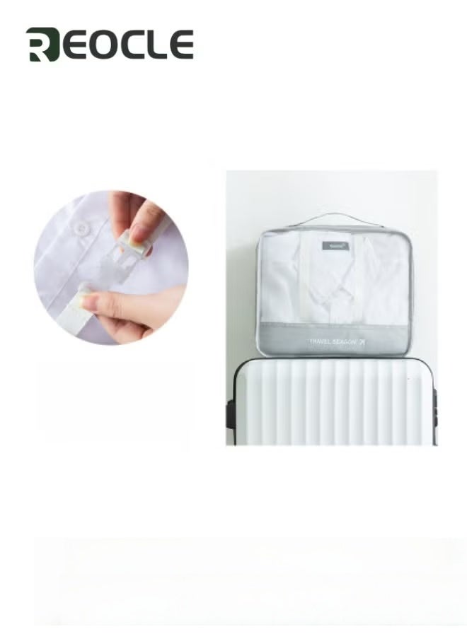 REOCLE 7 Set Packing Cubes for Travel Lightweight Luggage Organizer Packing Organizers Travel Foldable Luggage Organizers Storage Bag - Image 4