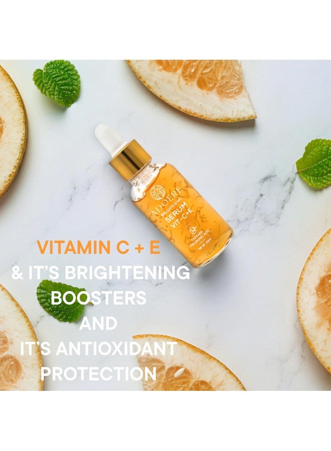 ADOERE Vitamin C+E Face Serum For Glowing And Bright With Hyaluronic Acid to Help Even Out Skin Tone & Brighten Complexion For Glowing Skin For All Skin (30ML) - Image 4