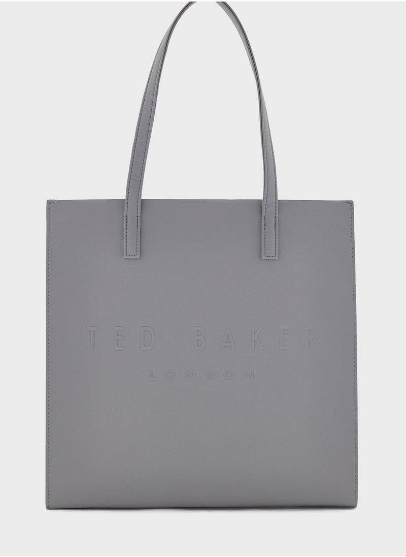 Ted Baker Soocon Large Crosshatch Icon Bag Light  - Image 1