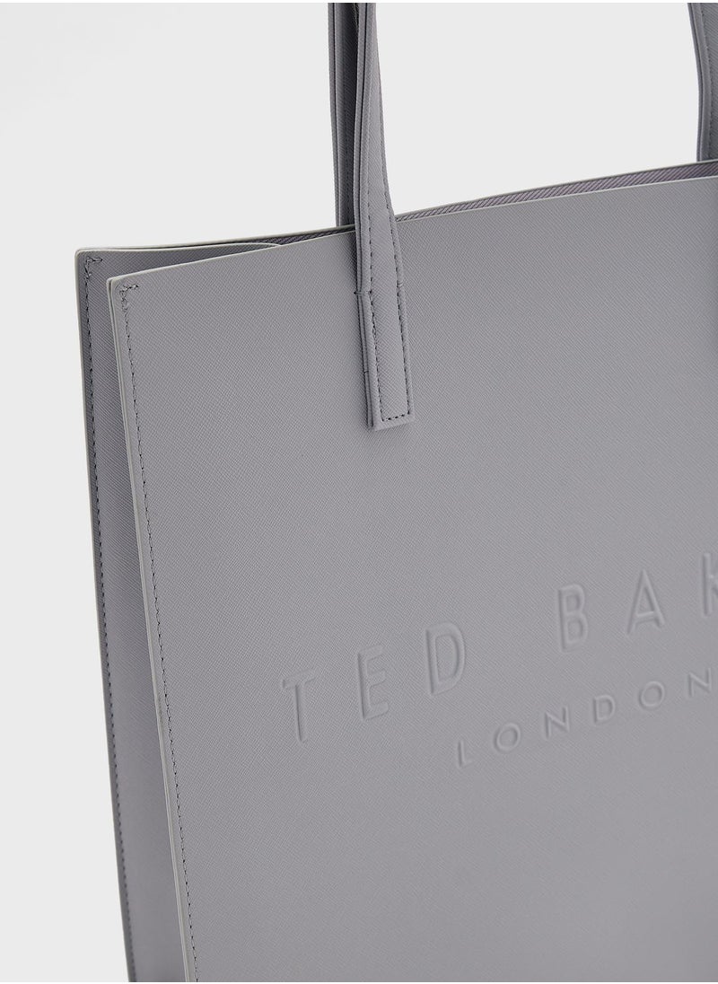 Ted Baker Soocon Large Crosshatch Icon Bag Light  - Image 4