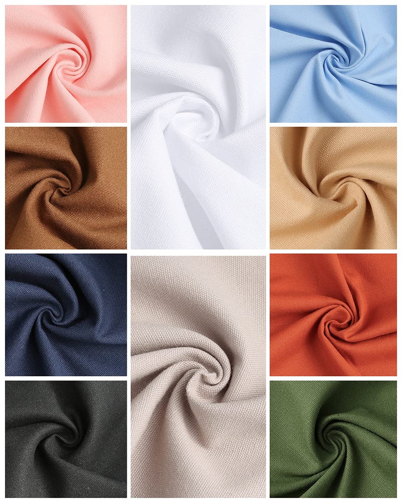 Caydo 10 Pieces Embroidery Fabric, Including 10 Colors Embroidery Cotton Fabric, 5 Colors Water-Soluble Pens, 7.9 by 7.9 Inch - Image 4