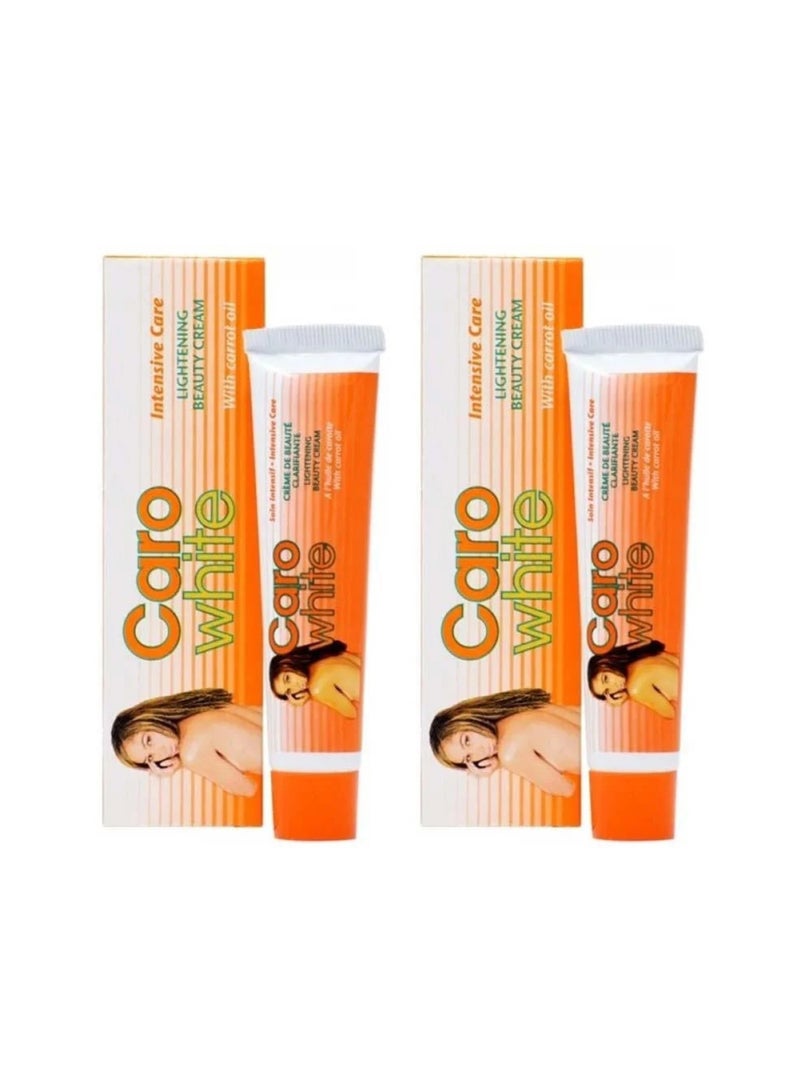 Caro White Lightening Beauty Cream With Carrot Oil - 30 ml 2 Pieces - Image 1