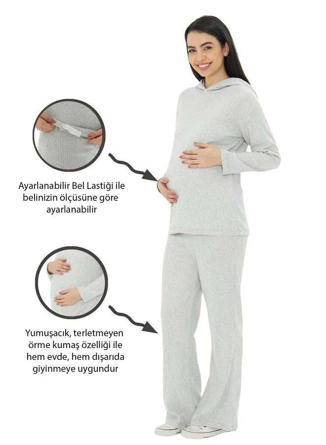 LuvmaBelly - MYRA9610 - Knitted Maternity Top and Bottom Set.