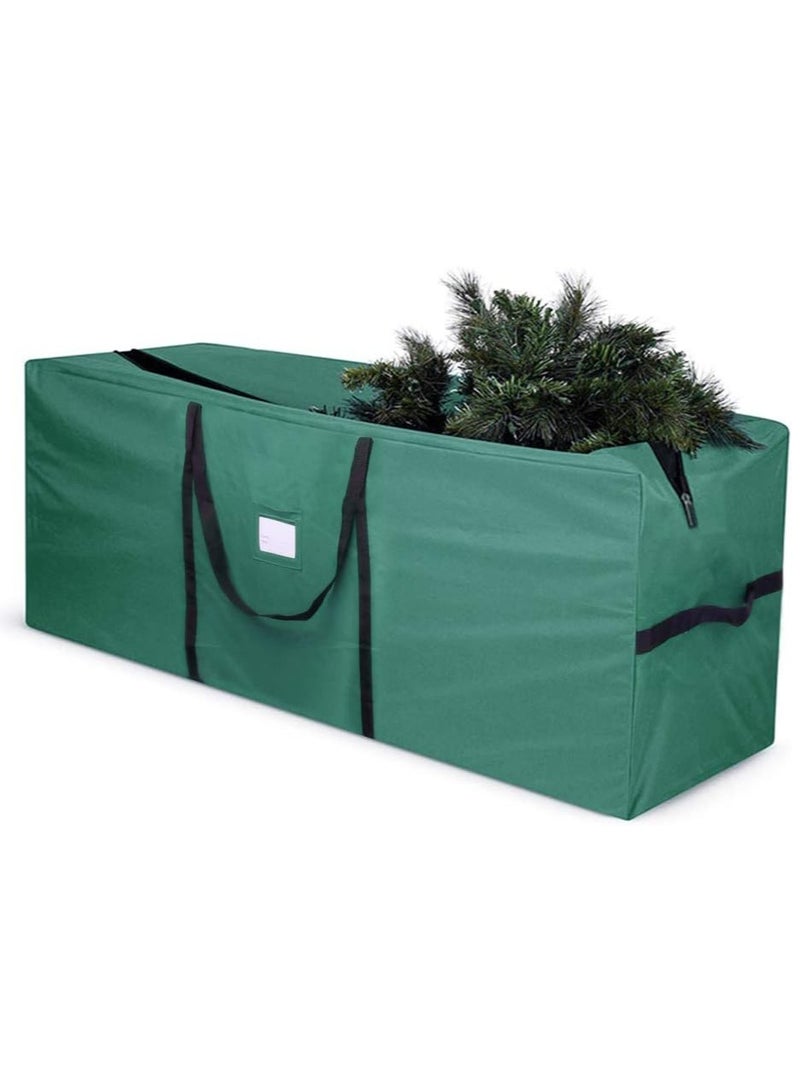 TAPIT Christmas Tree Storage Bag Fits Up to  Artificial Disassembled Trees Large Christmas Storage Containers Heavy Duty 600D Oxford Xmas Holiday Tree Bag with Durable Handles & Dual Zipper (Green) - Image 1