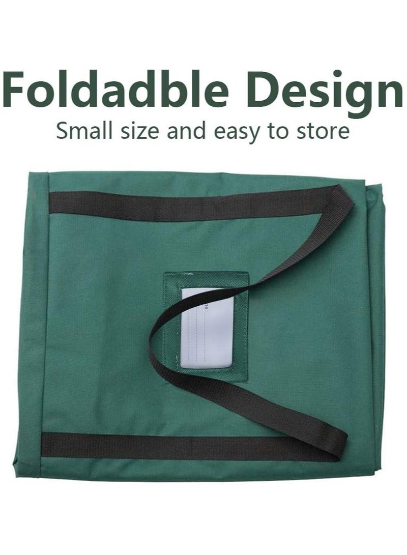 TAPIT Christmas Tree Storage Bag Fits Up to  Artificial Disassembled Trees Large Christmas Storage Containers Heavy Duty 600D Oxford Xmas Holiday Tree Bag with Durable Handles & Dual Zipper (Green) - Image 4