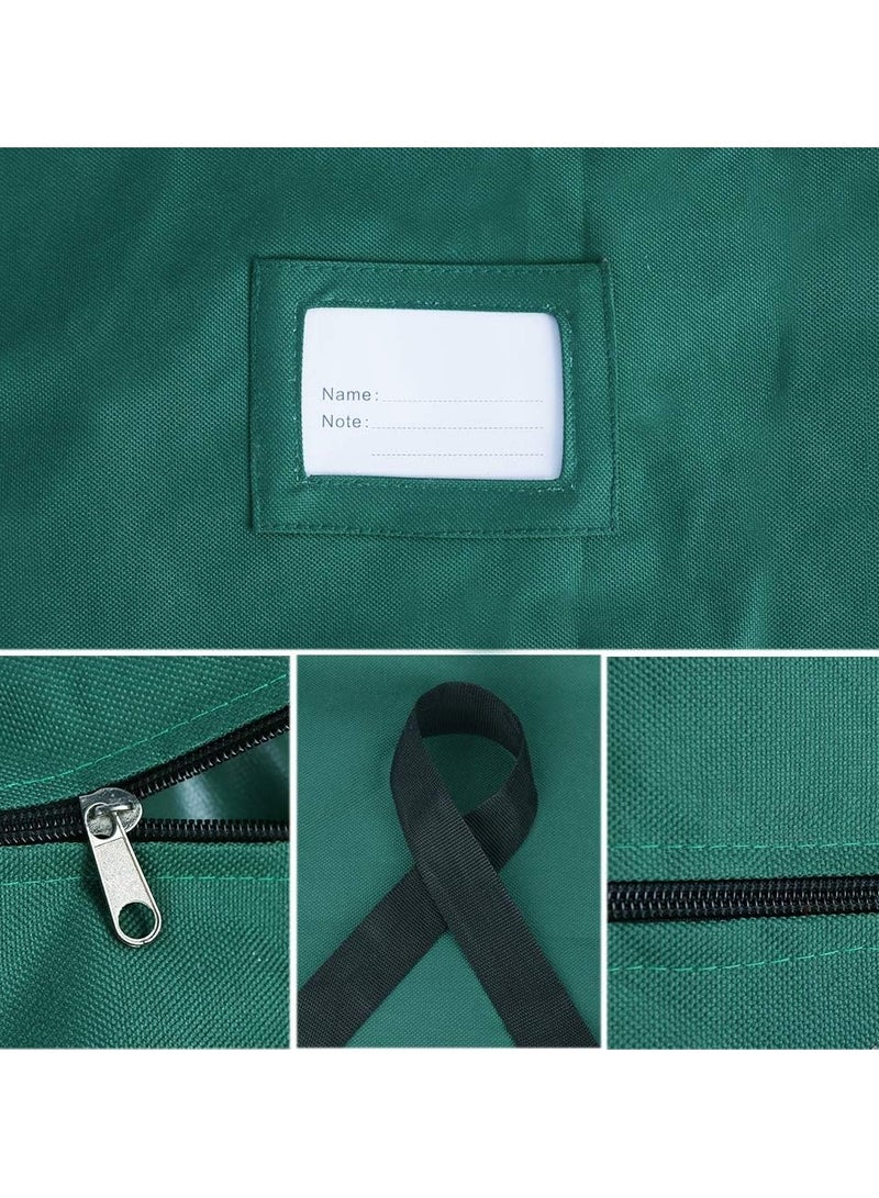 TAPIT Christmas Tree Storage Bag Fits Up to  Artificial Disassembled Trees Large Christmas Storage Containers Heavy Duty 600D Oxford Xmas Holiday Tree Bag with Durable Handles & Dual Zipper (Green) - Image 5