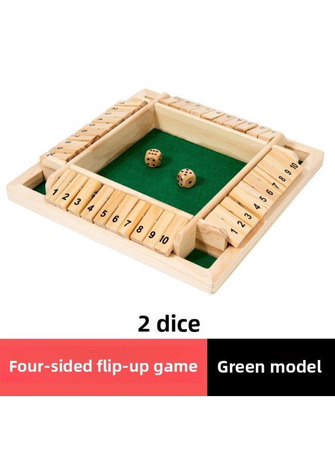 Cross-border Four-color Logic Flip Chess Square Children's Educational Wooden Toys Family Parent-child Games Wine Table Toys