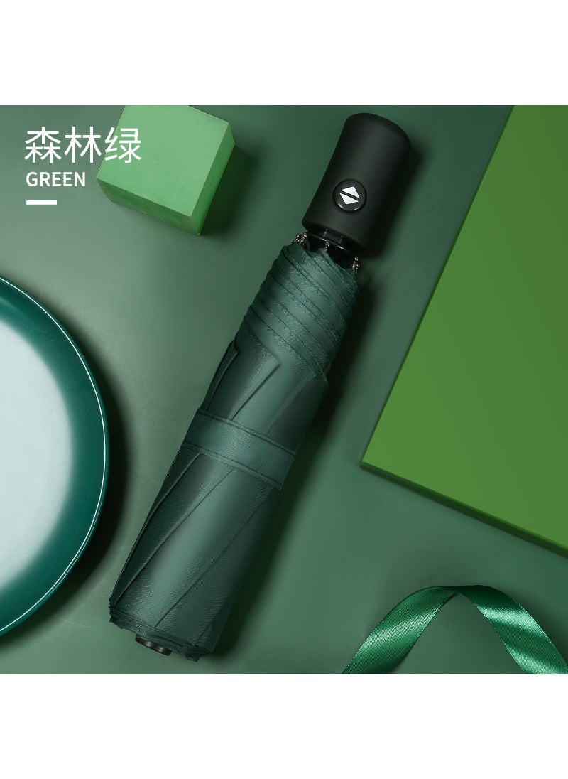 Automatic Reverse Umbrella with Flashlight 8 bone forward Automatic Umbrella black glue pink - Image 2