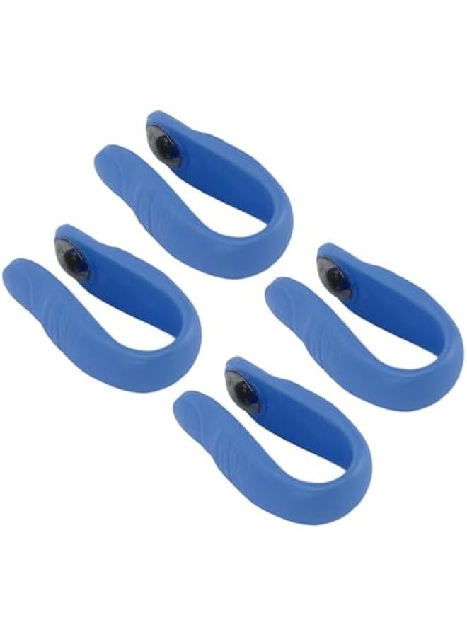 Generic Set of 4 Acupressure Clips with Magnets for Migraine Relief and Stress Reduction in Blue Color  - Image 3