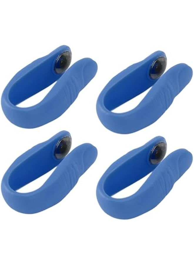 Generic Set of 4 Acupressure Clips with Magnets for Migraine Relief and Stress Reduction in Blue Color  - Image 4