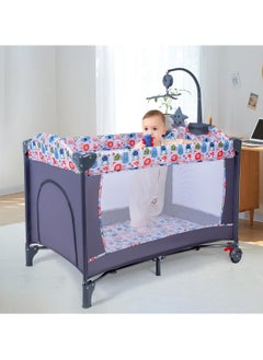 NNEWVANTE 4-in-1 Pack and Play with Bassinet for Baby,Folding Crib,Travel Crib Diaper Changer Playard,Multifunctional Baby Bed for Toddler,Portable Baby Playpen  - Image 3