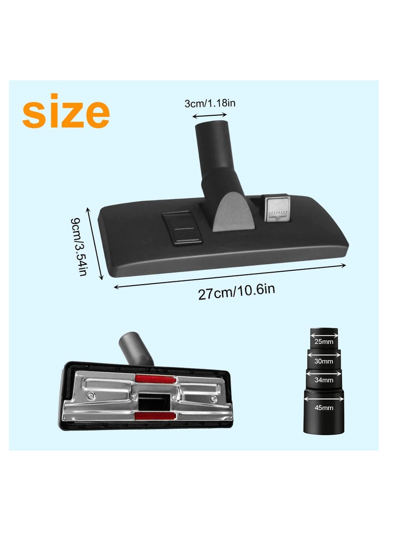 Peachjoy Universal Floor Brush Head Tool, 32mm Vacuum Cleaner Floor Brush Head Replacement, with Vacuum Hose Adapter, Vacuum Cleaner Carpet Brush Nozzle Accessories - Image 2