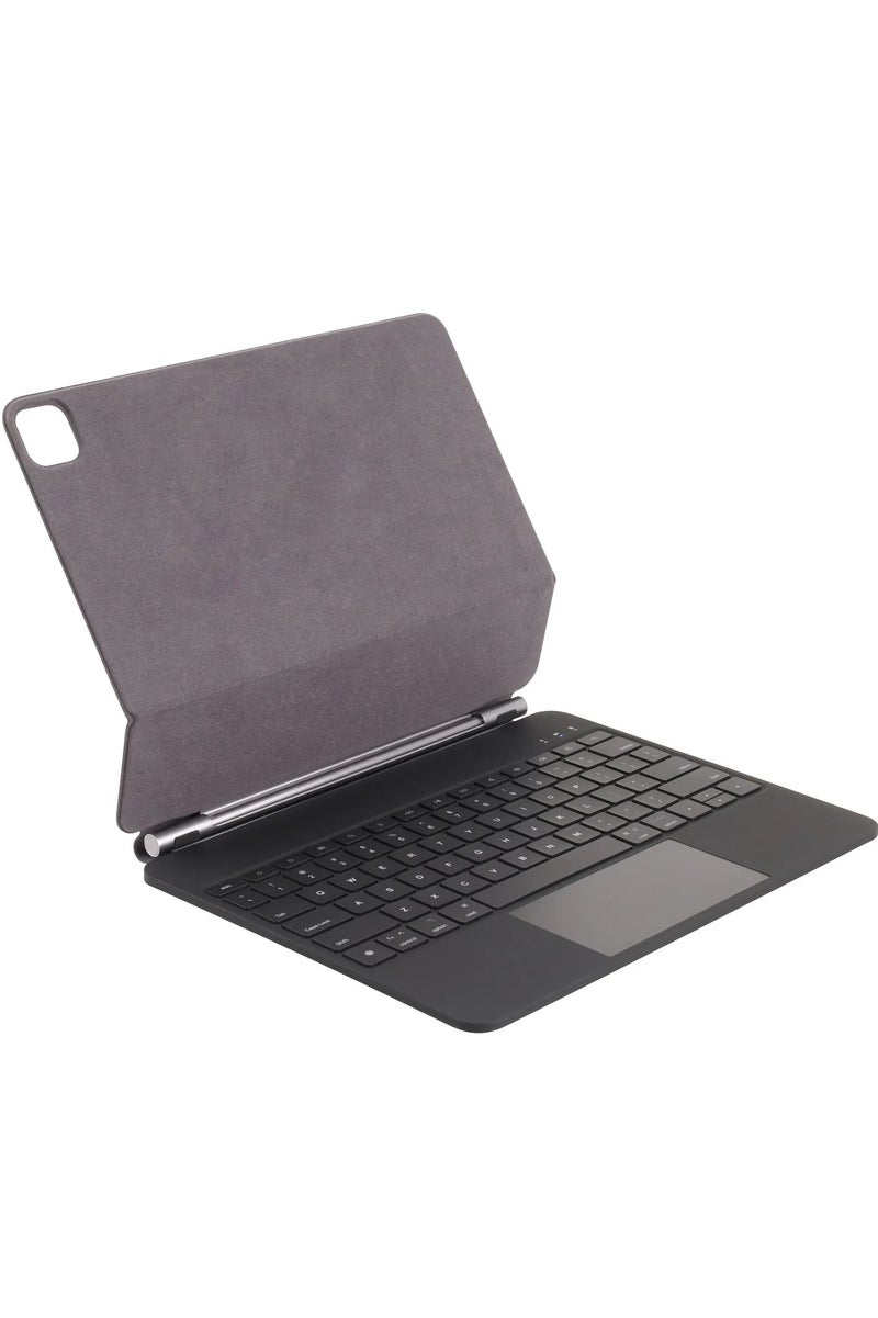 GREEN LION Magic Keyboard Case for iPad Pro 13” / Scissor Holder / Pencil Holder / Backlit Function / High Sensitivity Touchpad / 10m Operating Distance / Foldable and Portable / 360-Degree Rotation - Black - Image 4