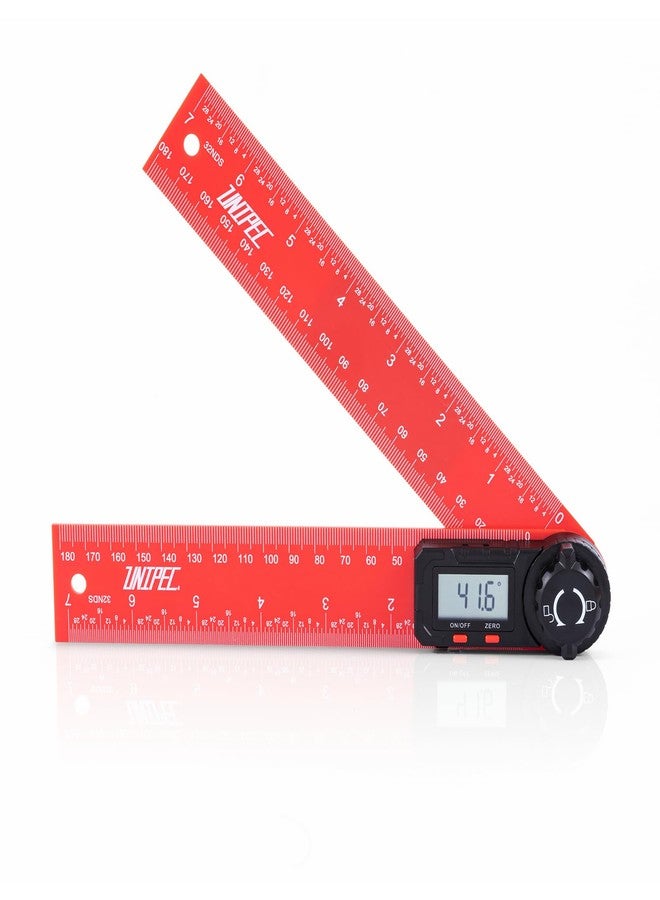UNIPEC Digital Angle Finder Protractor, Angle Finder Ruler, 7inch 200mm 7inch/200mm, Angle Measuring Tool for Woodworking,Carpenter,Construction,DIY Measurement - Image 1