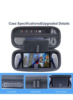 Generic Carrying Case For Ps5 Portal Handheld Storage Bag Protective Hard Portable Travel Case With Pockets For Accessories And Games  - Image 5