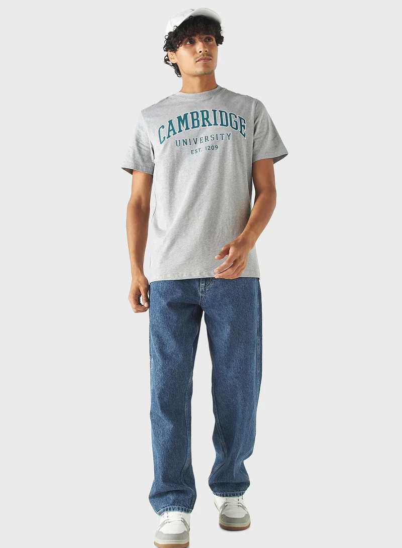 SP Characters Cambridge University Print Crew Neck T-Shirt