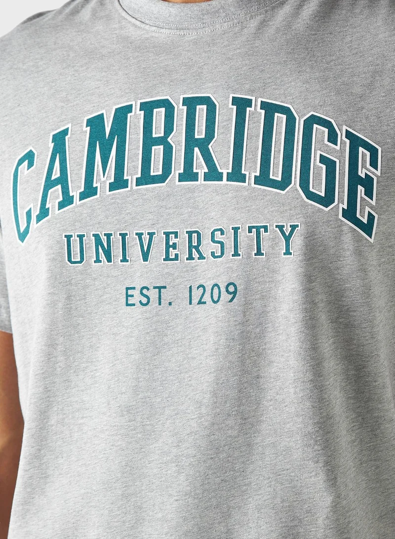 SP Characters Cambridge University Print Crew Neck T-Shirt