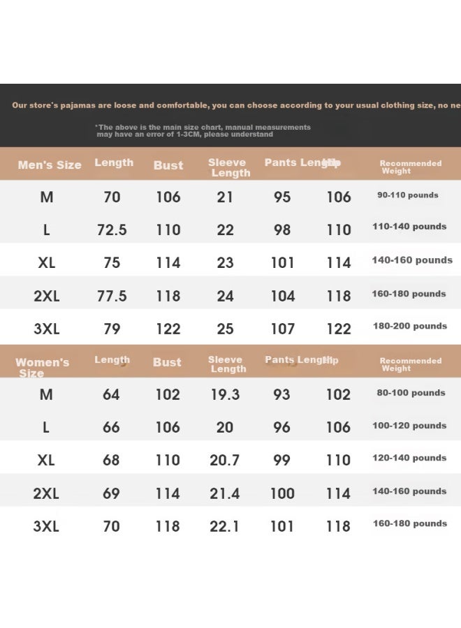 Xulen Couple's Pajamas For Men And Women, Summer Ice Silk Short-sleeve Long Pants Faux Silk Wedding Set, 62233 Jujube Red, 3XL - Image 3