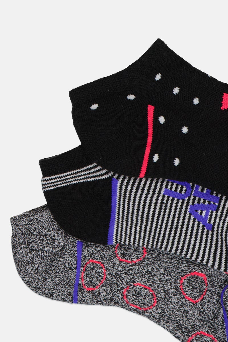 UNDER ARMOUR Kids Boy 3 Pairs Brand Logo Phenom Socks, Multicolor - Image 2